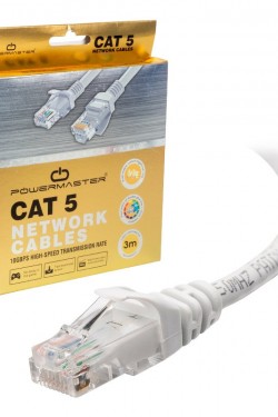 POWERMASTER 10 METRE GRİ KUTULU CAT5 KABLO