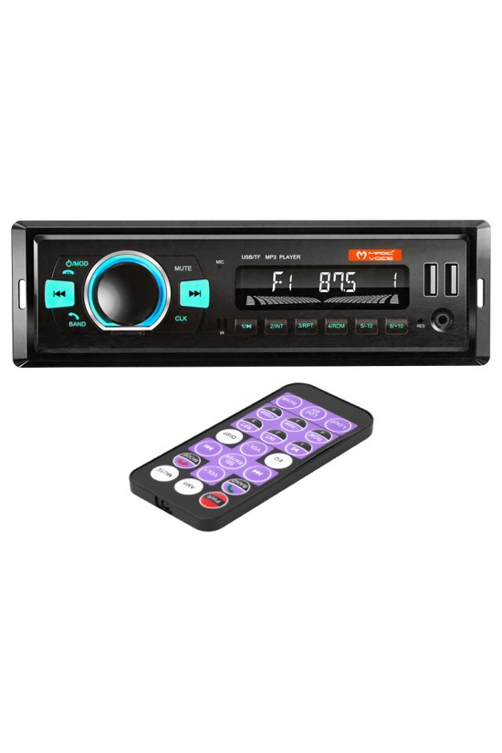 MAGICVOICE ÇİFT USB/SD/FM/AUX/BLUETOOTH KUMANDALI MEKANİKSİZ OTO TEYP 4X55 WATT