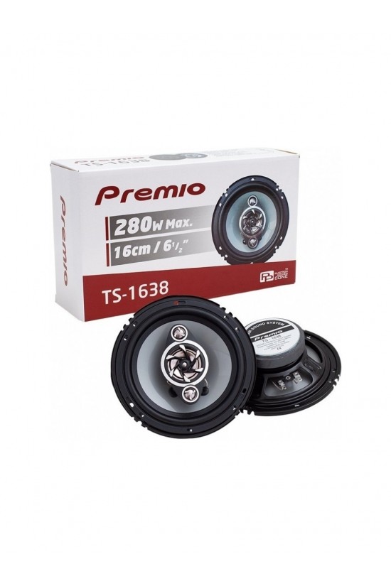 Premıo TS-1638 240 Watt 16 cm Tweeterlı Oto Hoparlör 2li Takım